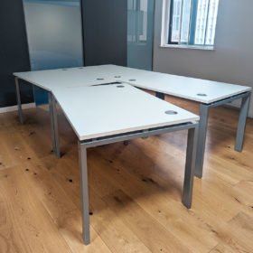 1200mm White Rectangular Office Desks