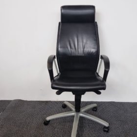 Leather High Backed Executive Chairs With Headrest