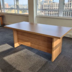 Light Oak Premium Executive Straight Office Desk