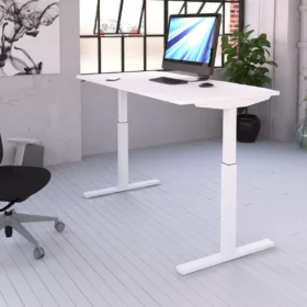 *NEW* Elev8 Touch Electric Height Adjustable Rectangular Sit Stand Desk, White