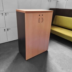 Double Door Office Cupboards With 2 Shelves