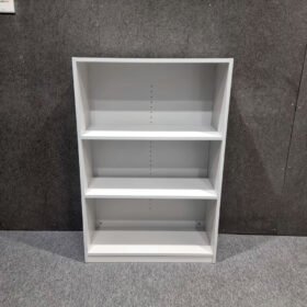 White 1200mm Office Bookcase