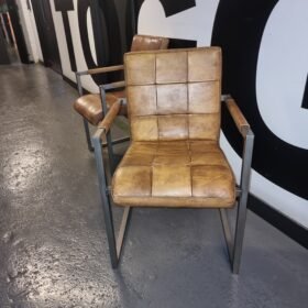 Executive Visitor, Meeting Chair in Brown Leather