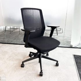 Bestuhl J1 Mesh Task Chair, Height Adjustable Arms, Black