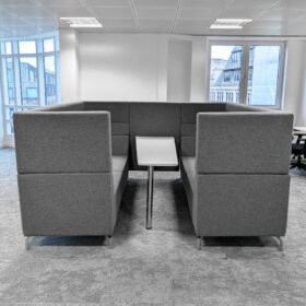 4 Seater Office Meeting Booth, Pod with Table