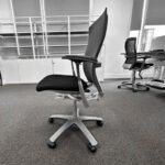 Knoll Life Ergonomic Task Chair – Black Mesh Back, Black Seat, Chrome Frame - Image 2