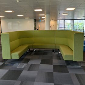 Monolite Circular Office Seating Sofa Pods by Materia