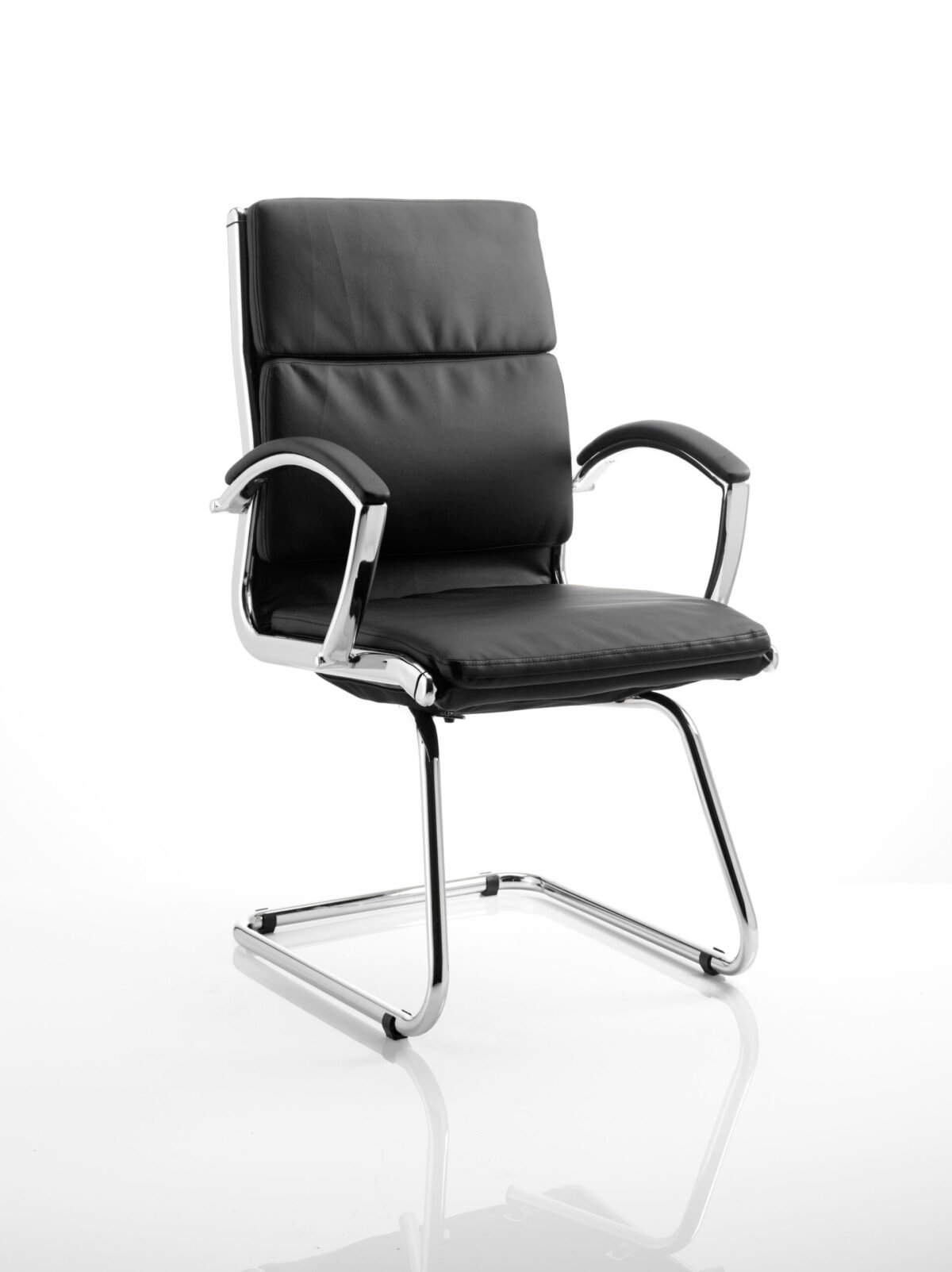 Classic Medium Back Cantilever Visitor Chair with Arms - Image 1
