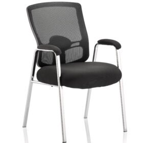 Portland Medium Mesh Back (Straight Leg) Visitor Chair with Arms