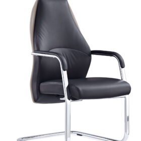 Mien High Back Leather Cantilever Visitor Office Chair