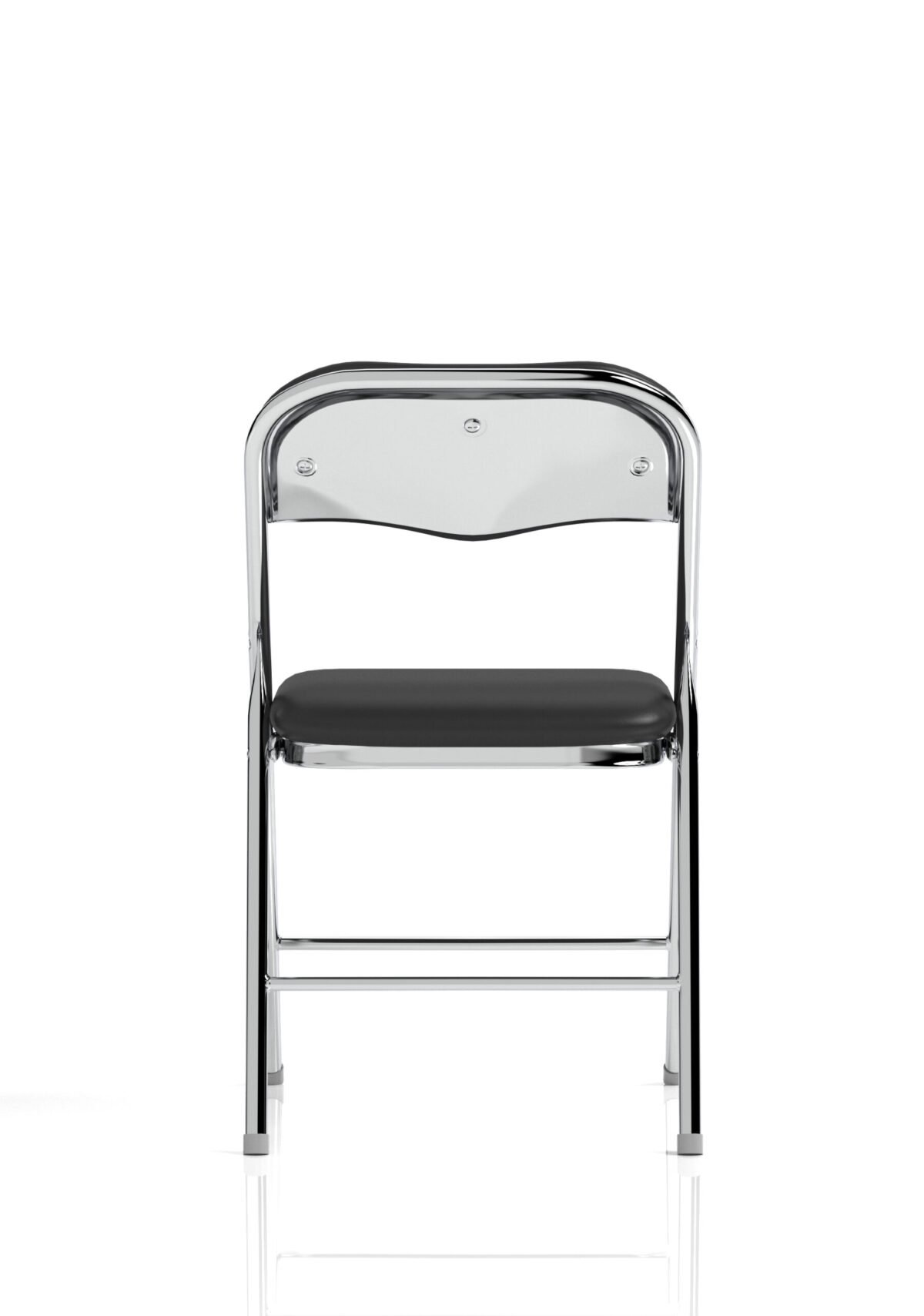 Sicily Black Polyurethane Folding Chair - Image 14