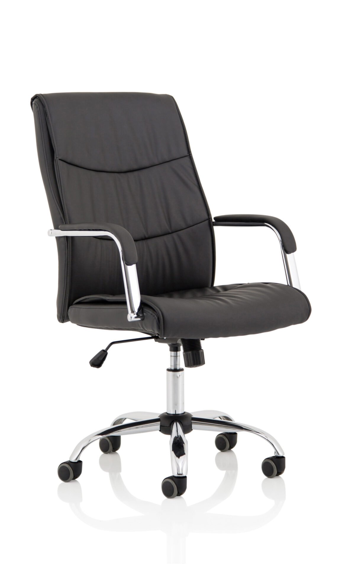 Carter High Back Black Leather Executive Office Chair with Arms - Image 1