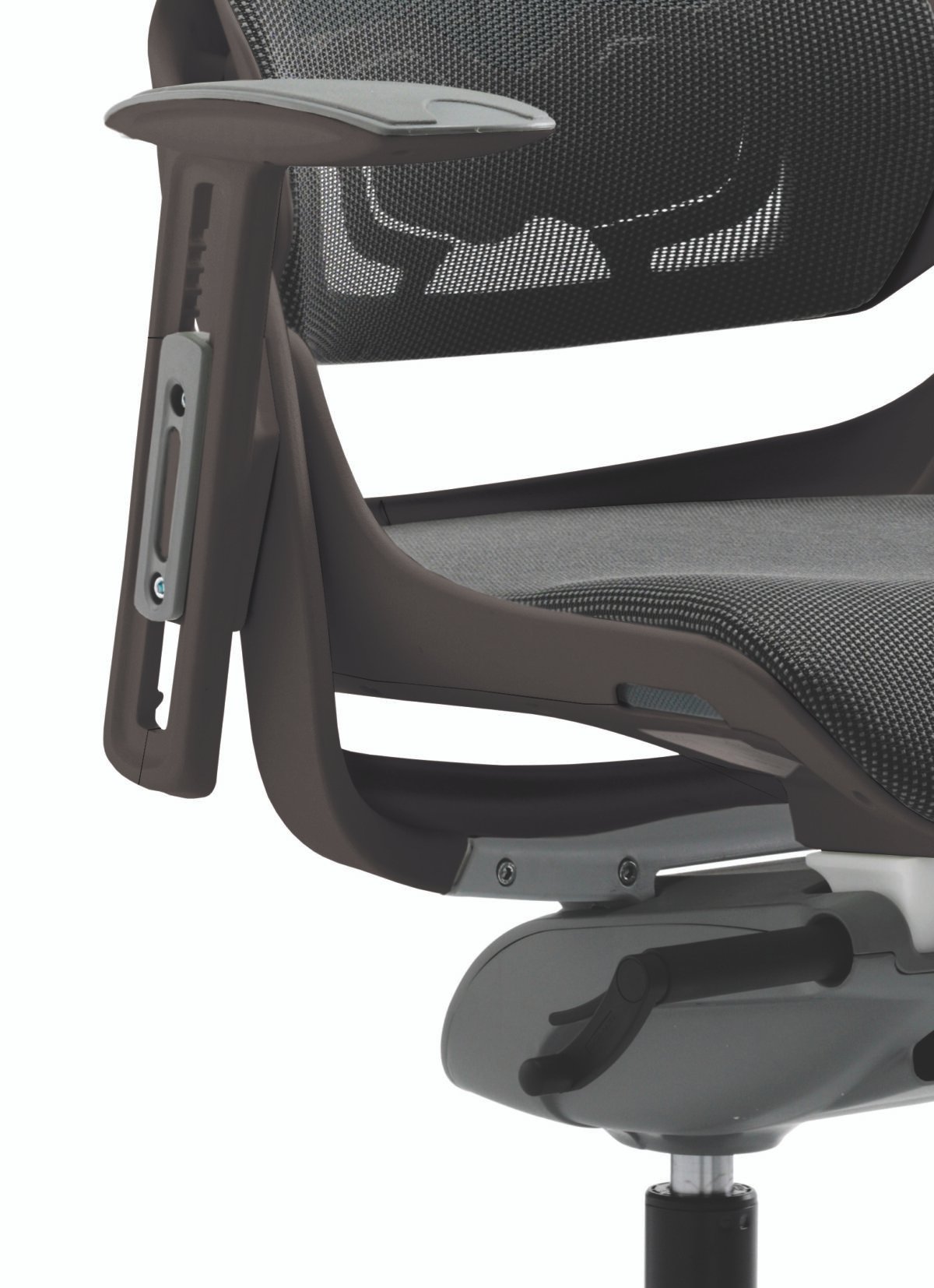 Zure High Back Black Shell Executive Office Chair with Arms - Image 9