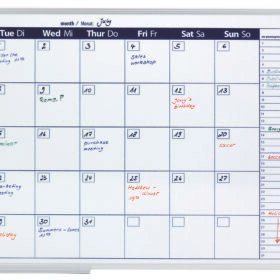 Monthly Planner Day Grid, 90 x 60cm