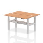 Air Back-to-Back Slimline Height Adjustable Bench Desk - 2 Person - Image 35