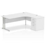 Impulse 1800mm Cantilever Right Crescent Desk Workstation - Image 32
