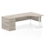 Impulse 1800mm Cantilever Right Crescent Desk Workstation - Image 12