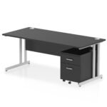 Impulse 1800mm Cantilever Straight Desk With Mobile Pedestal - Image 39
