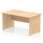 Impulse Scalloped Edge 1400mm Straight Desk Panel End Leg - Image 4