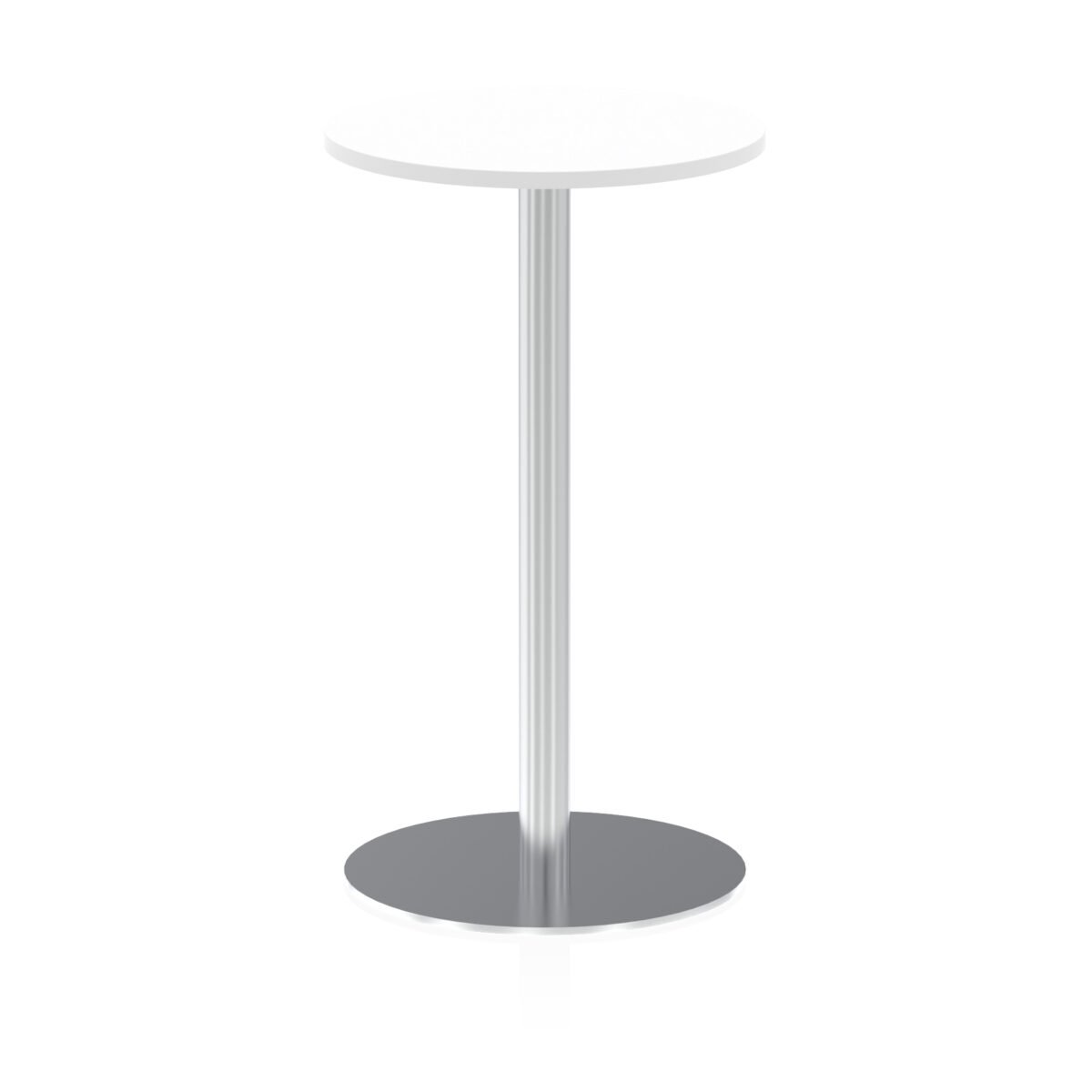 Italia Round Poseur Table Silver Leg - Image 9