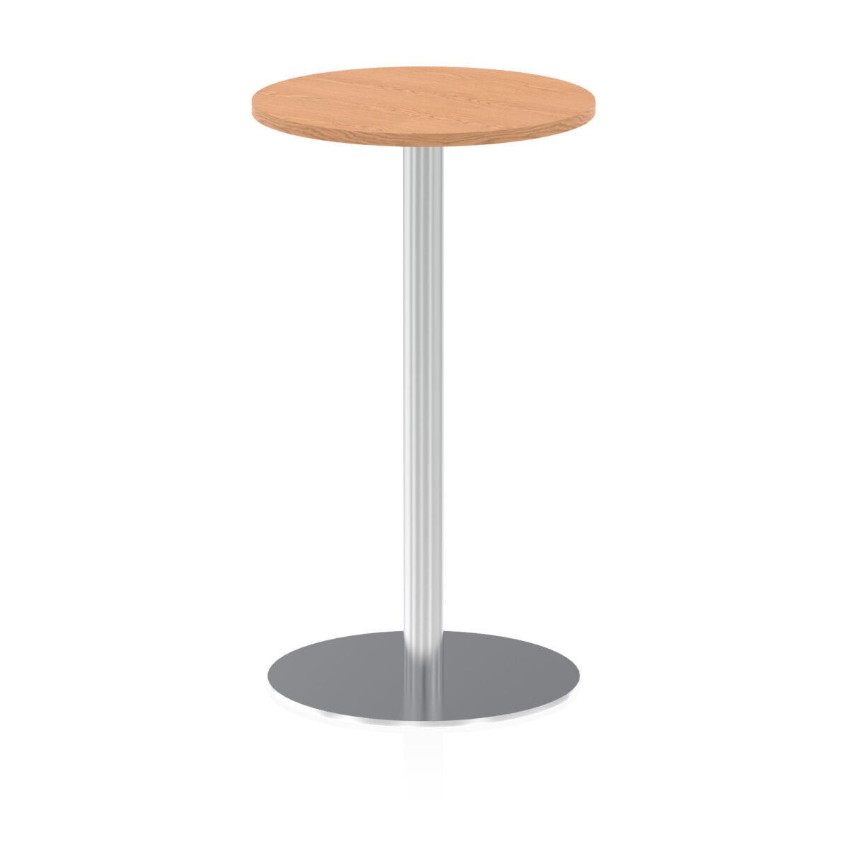 Italia Round Poseur Table Silver Leg - Image 11
