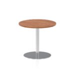 Italia Round Poseur Table Silver Leg - Image 14