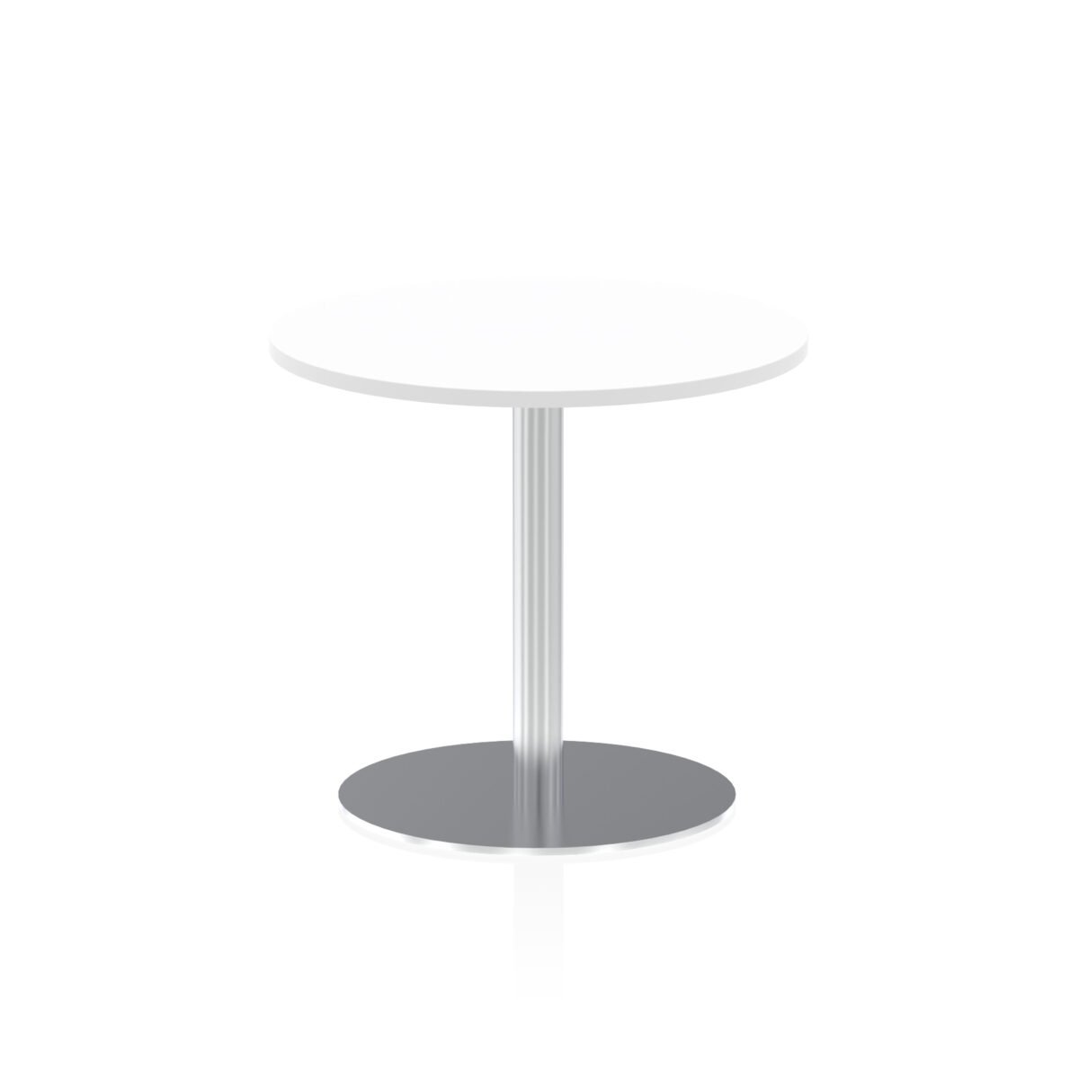 Italia Round Poseur Table Silver Leg - Image 15