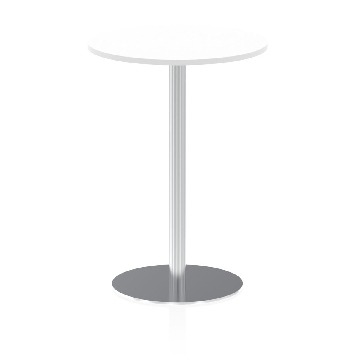Italia Round Poseur Table Silver Leg - Image 21