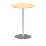 Italia Round Poseur Table Silver Leg - Image 65