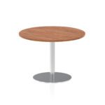 Italia Round Poseur Table Silver Leg - Image 69