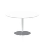 Italia Round Poseur Table Silver Leg - Image 39