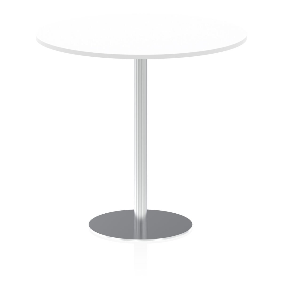 Italia Round Poseur Table Silver Leg - Image 45