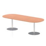Italia Boardroom Table Silver Leg - Image 13