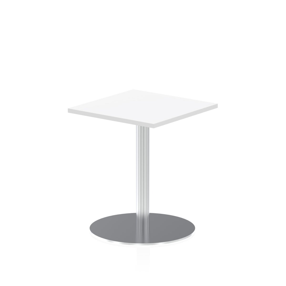Italia Square Poseur Table Silver Leg - Image 3