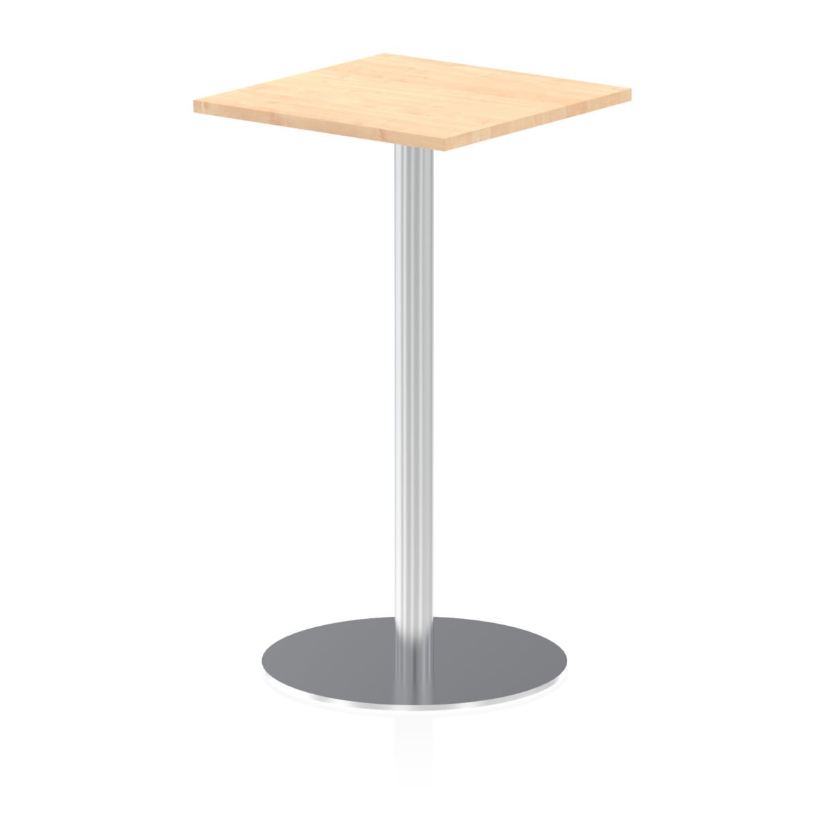 Italia Square Poseur Table Silver Leg - Image 10