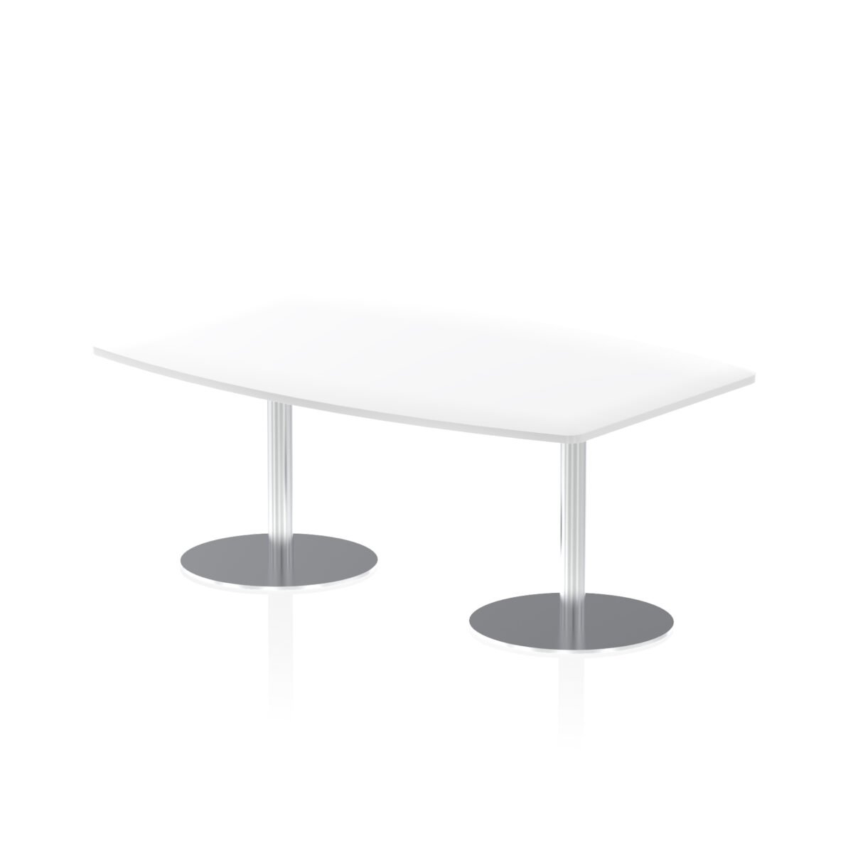 Italia High Gloss Boardroom Table Silver Leg - Image 2