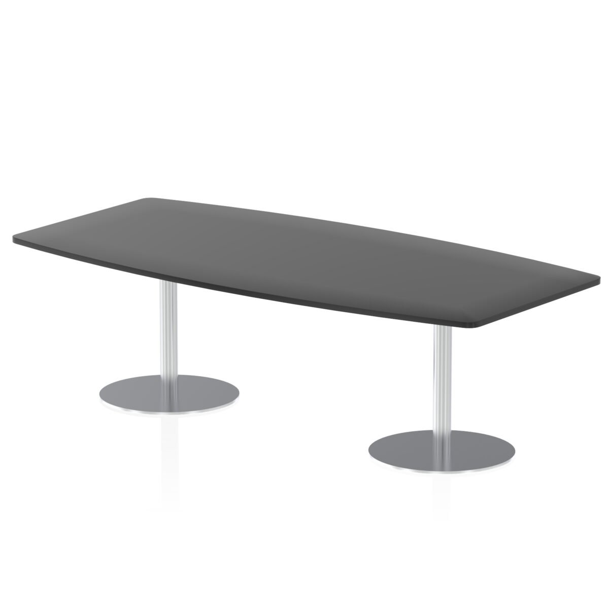 Italia High Gloss Boardroom Table Silver Leg - Image 5