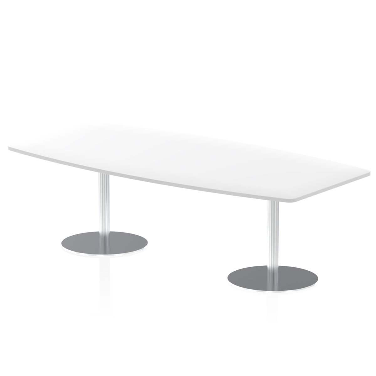 Italia High Gloss Boardroom Table Silver Leg - Image 6