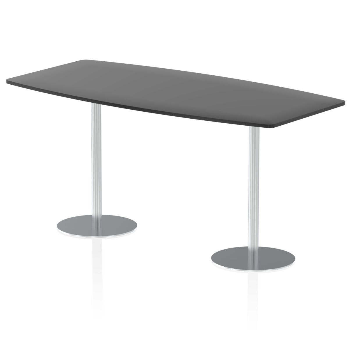 Italia High Gloss Boardroom Table Silver Leg - Image 7