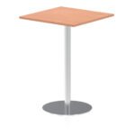 Italia Square Poseur Table Silver Leg - Image 19
