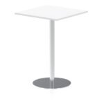 Italia Square Poseur Table Silver Leg - Image 56