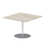 Italia Square Poseur Table Silver Leg - Image 30