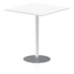 Italia Square Poseur Table Silver Leg - Image 67