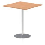 Italia Square Poseur Table Silver Leg - Image 69