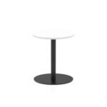 Italia Round Poseur Table Black Leg - Image 3