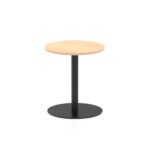 Italia Round Poseur Table Black Leg - Image 4