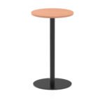 Italia Round Poseur Table Black Leg - Image 7