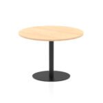 Italia Round Poseur Table Black Leg - Image 28
