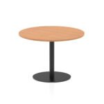 Italia Round Poseur Table Black Leg - Image 29