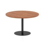 Italia Round Poseur Table Black Leg - Image 38